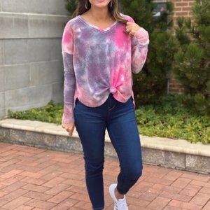 Women's Wild Fable Long Sleeve Tie Dye Shirt